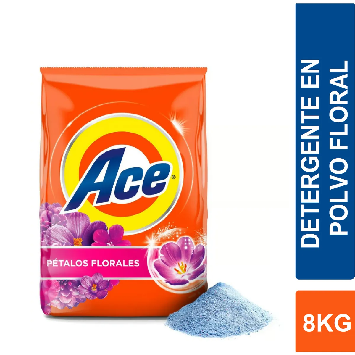 ACE - Detergente En Polvo Ace Floral 8Kg