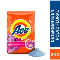 Detergente En Polvo Ace Floral 8 Kg.