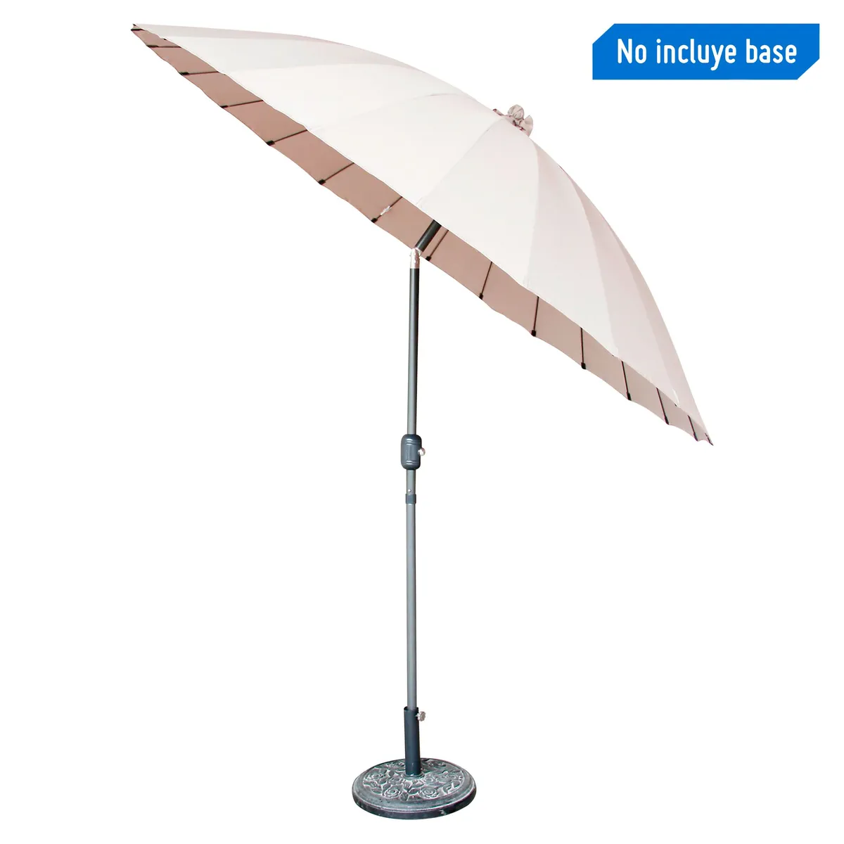 JUST HOME COLLECTION - Sombrilla para Terraza Shangai Natural 2.7m- No incluye base