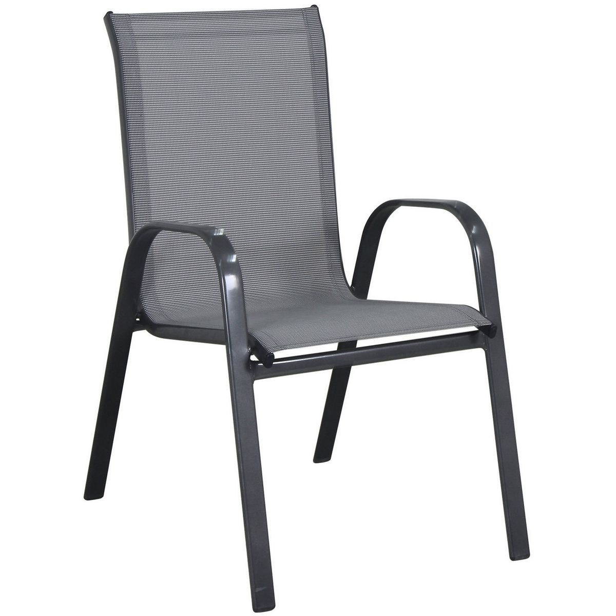 JUST HOME COLLECTION - Silla de Metal Apilable Sling Gris