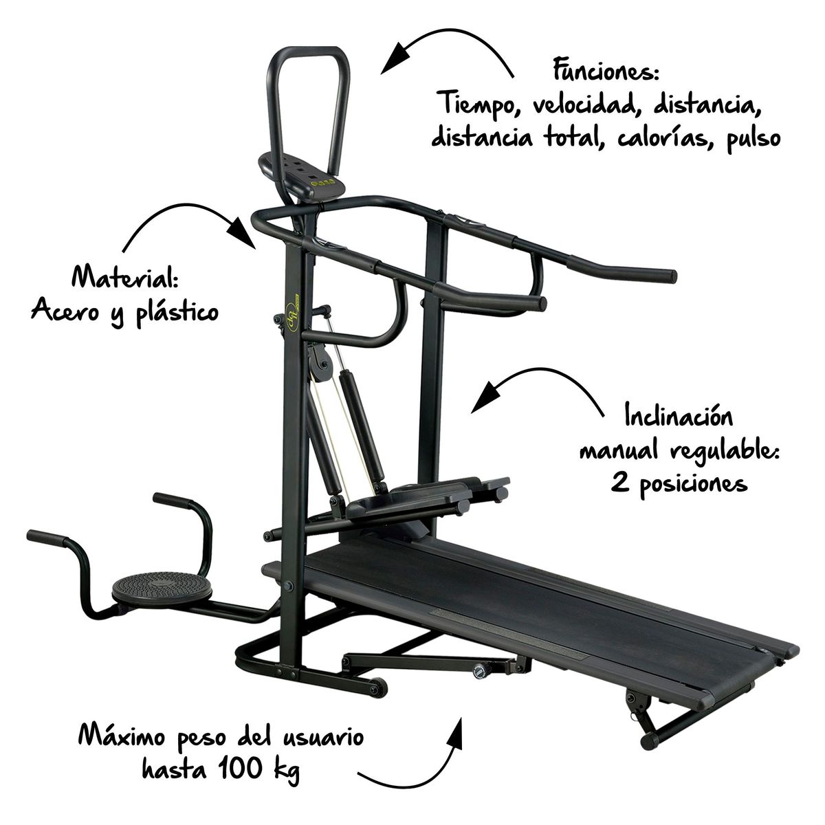 DO IT - Trotadora Mecánica Multifunción