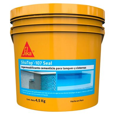 Revestimiento Impermeable para Tanques Sikatop-107 Seal Blanco x 4,5kg