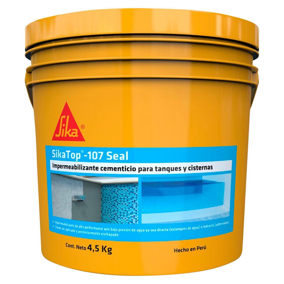 SIKA - Revestimiento Impermeable para Tanques Sikatop-107 Seal Blanco x 4,5kg