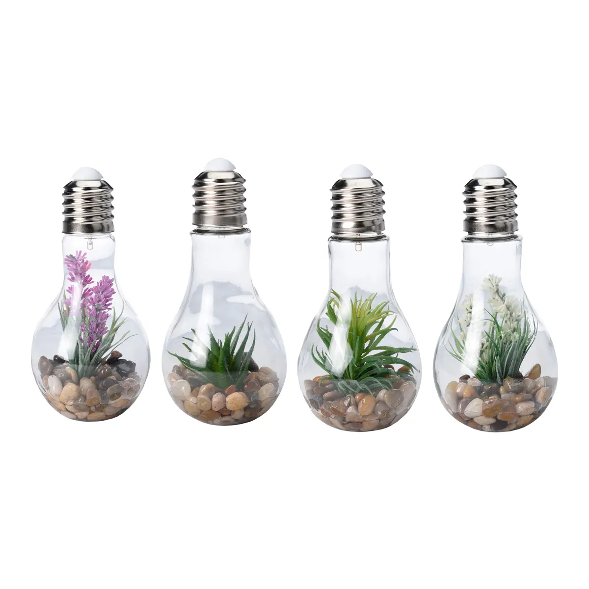 KOOPMAN - Planta Dentro de Bombilla Surtido LED 19cm