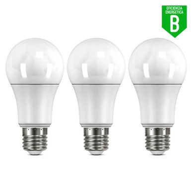 Pack 3 foco Led E27 7.7W luz blanca
