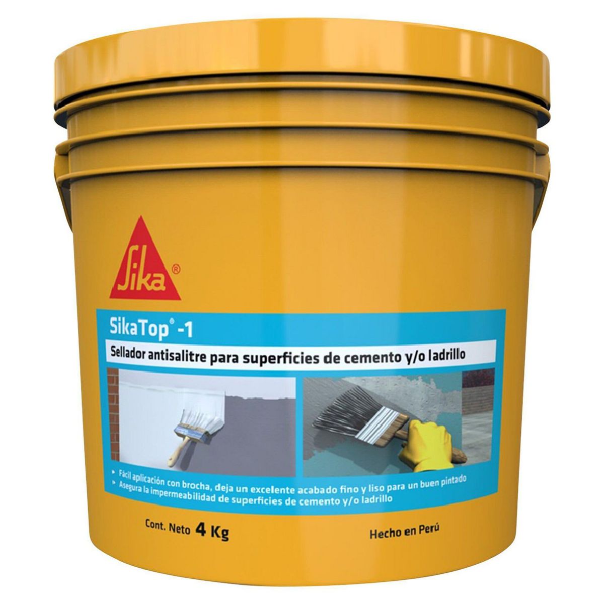 SIKA - Sika antisalitre y Humedad Sikatop 1 Blanco x 4kg