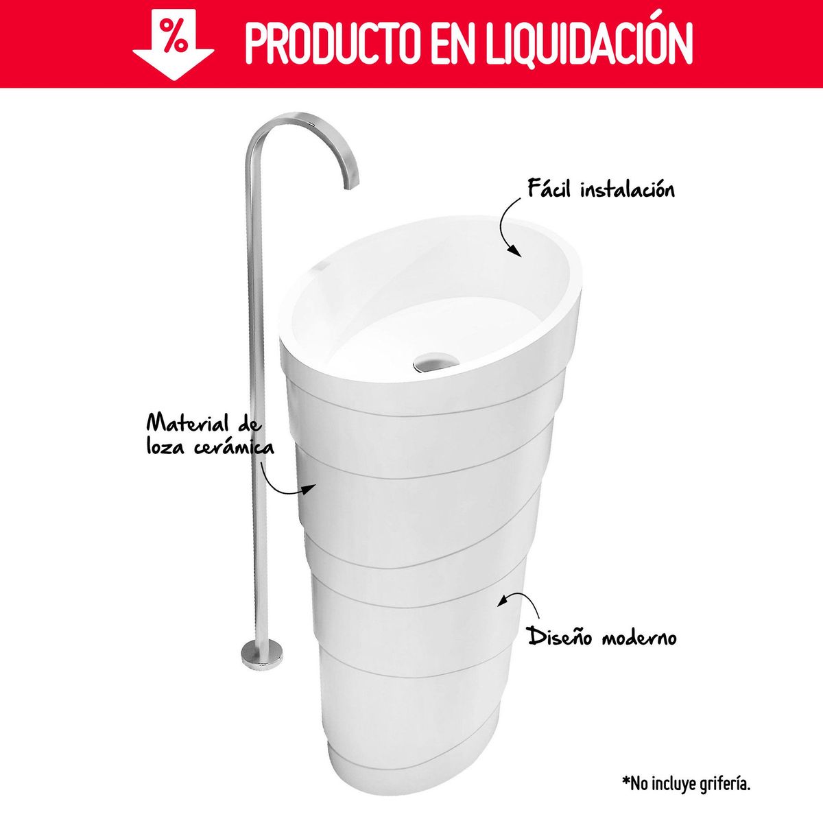 SENSI DACQUA - Vanitorio 60x40x90 cm Blanco