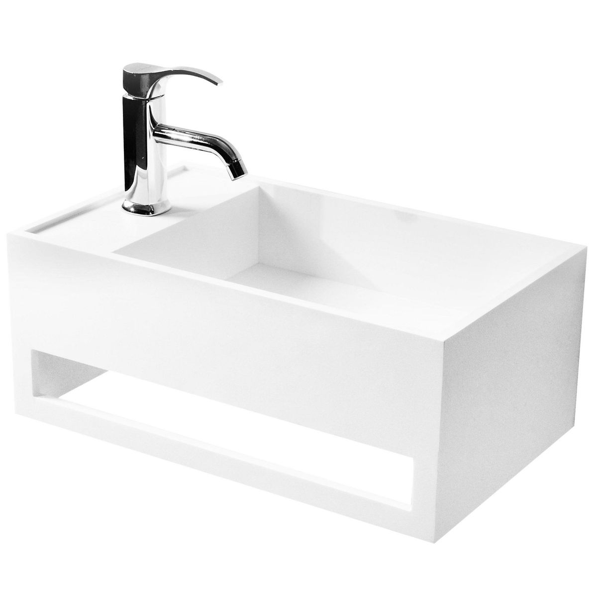SENSI DACQUA - Mueble Vanitorio Cube Toallero 50x30x20cm
