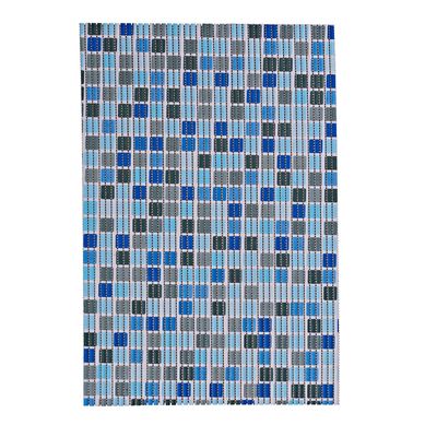 Piso de Bao Rectangular Antideslizante 40x60cm Azul