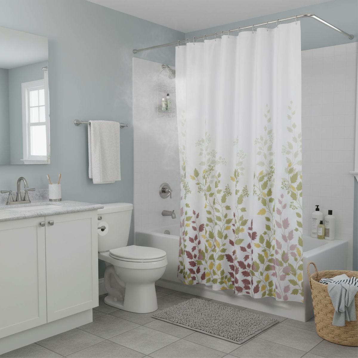 JUST HOME COLLECTION - Cortina de baño Otoño 180x180 cm