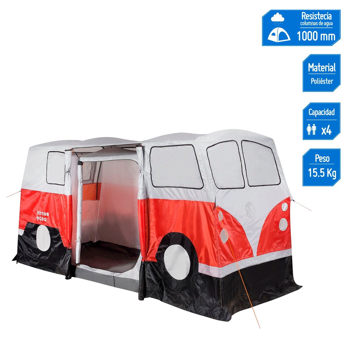 KLIMBER - Carpa 4 Personas Tipo Combi Klimber