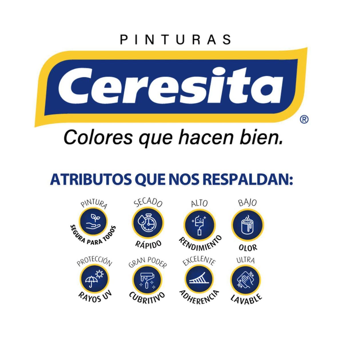 CERESITA - Pintura Látex Ceresita Ambientes y Fachadas Base Pastel 1GL