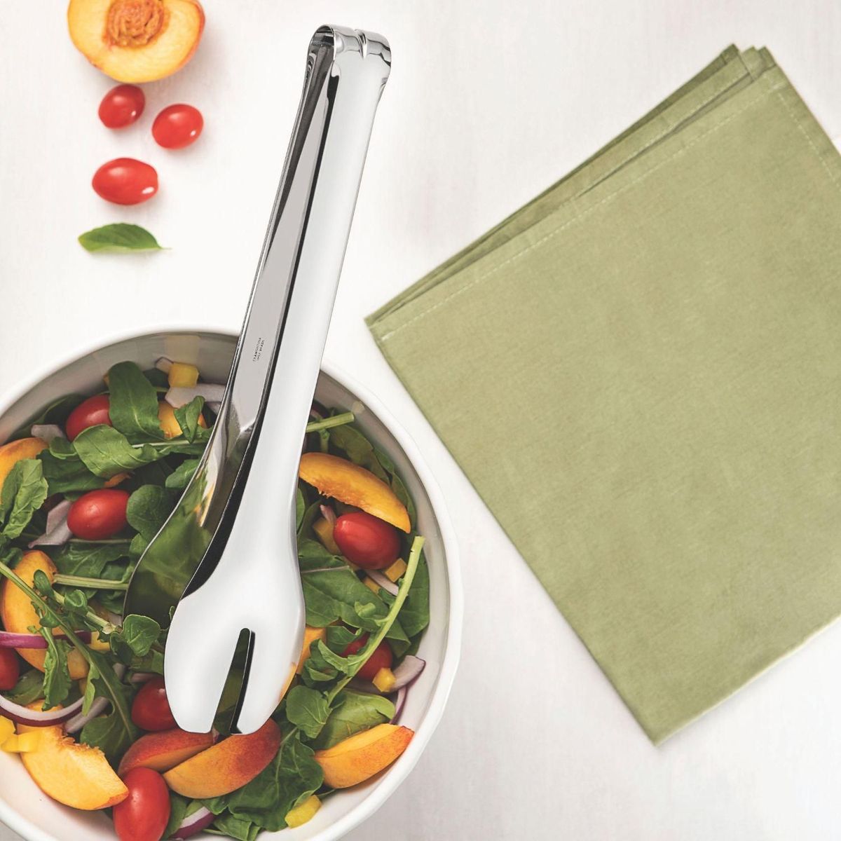 TRAMONTINA - Pinza para Ensalada Acero Inoxidable 28cm