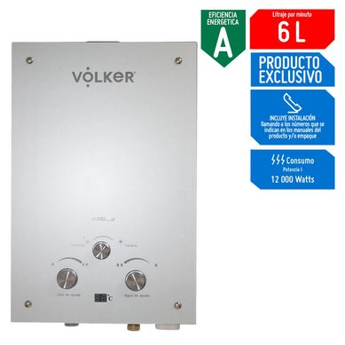 Terma a Gas Volker GLP 6 litros