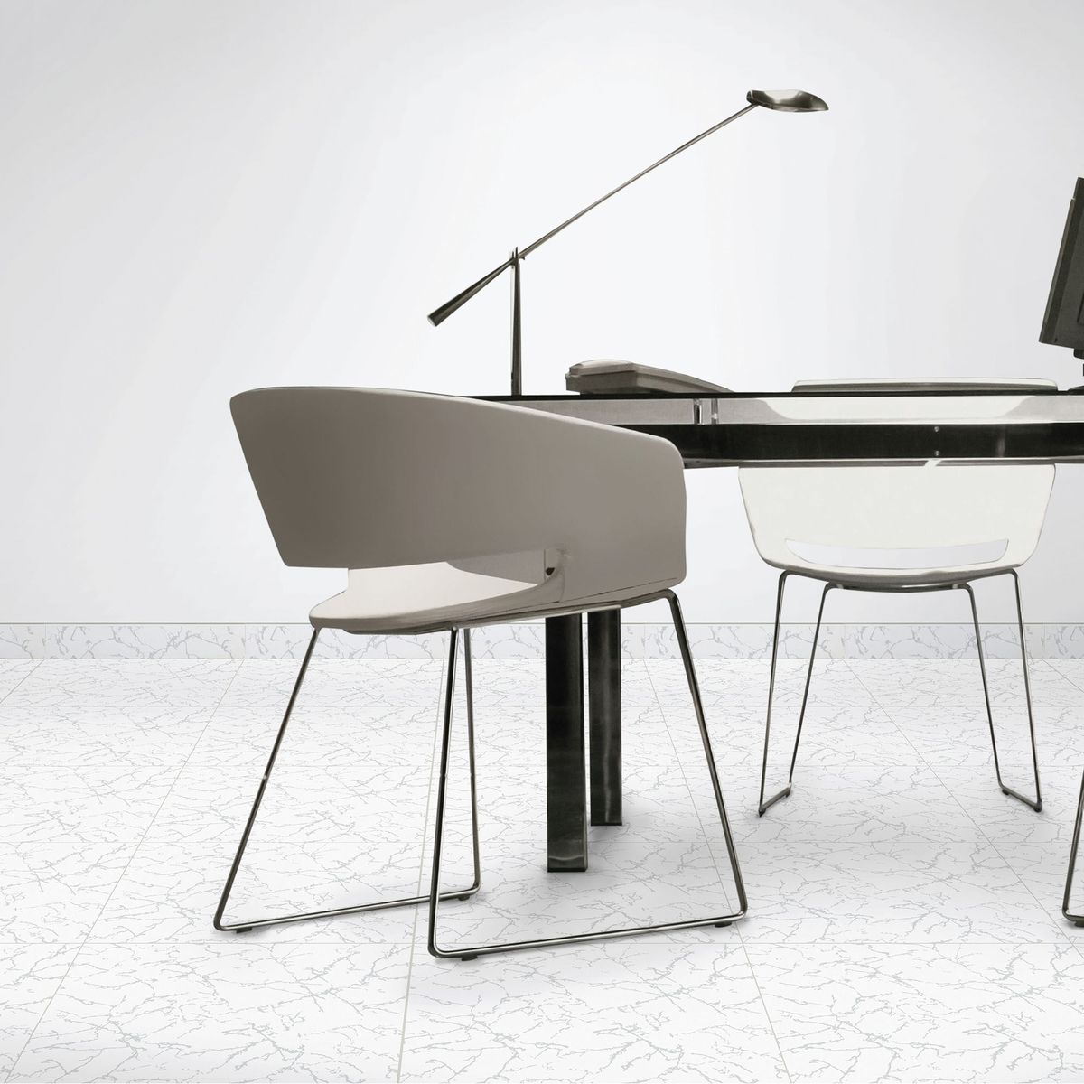 SCOP - Cerámica Blanco 46x46 Marmoladas Brillante 2.08 m2