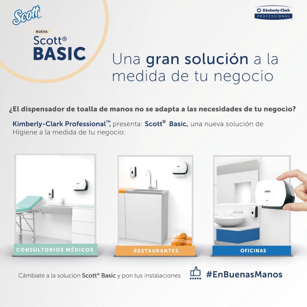 SCOTT - Papel Toalla De Mano En Rollo Scott 2 Rollos X 200M