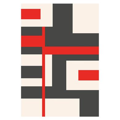 Alfombra Rectangular Shuffle 160x230cm Rojo