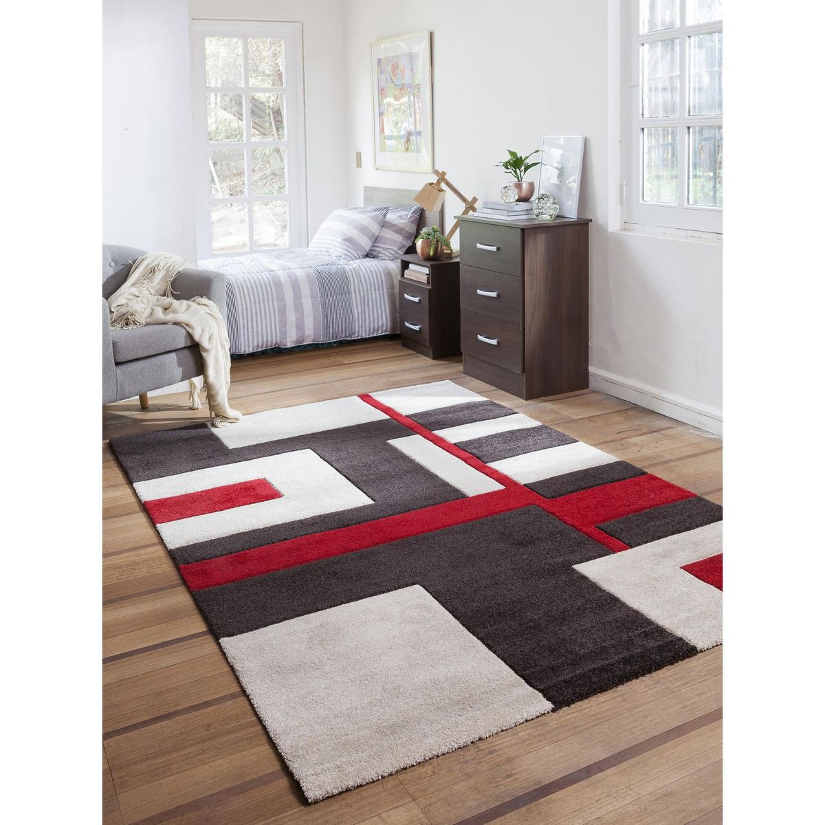 JUST HOME COLLECTION - Camino Shuffle Rojo 60x110cm