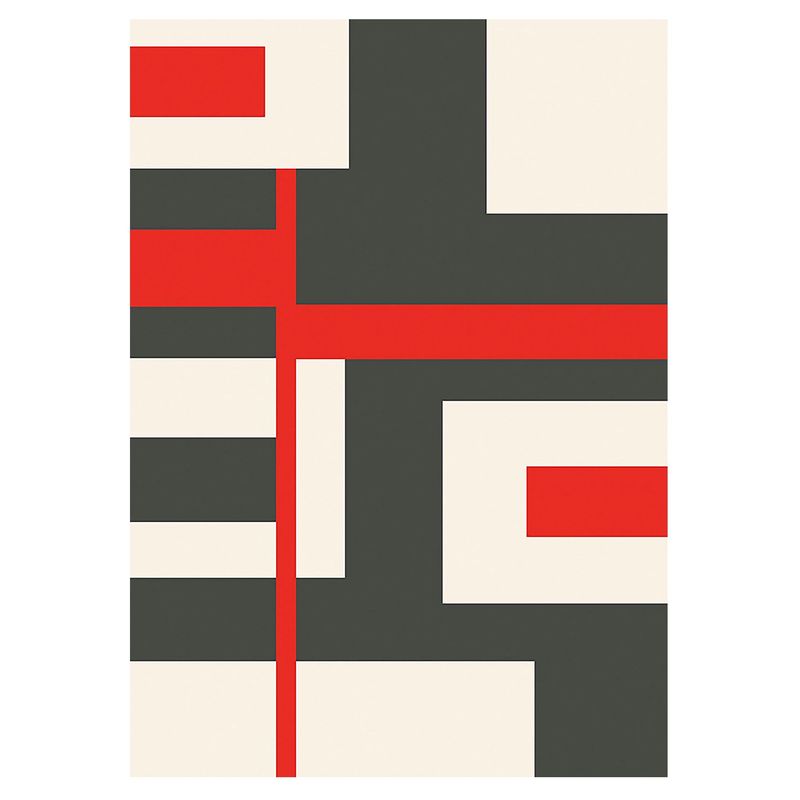 JUST HOME COLLECTION - Alfombra Rectangular Shuffle 80x150cm Rojo
