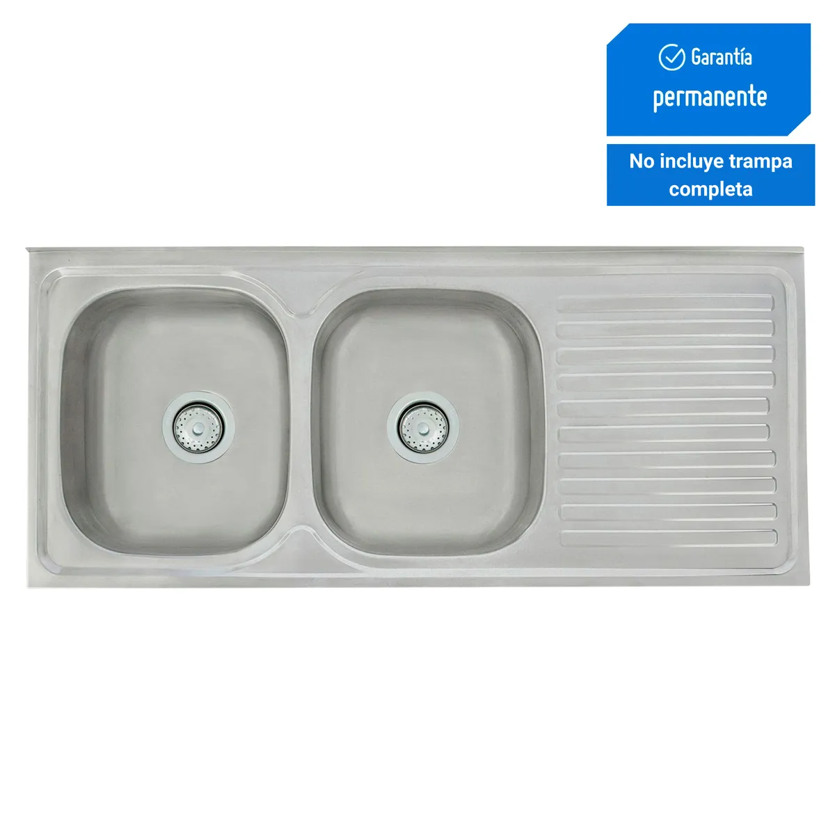 RECORD - Lavadero de Cocina Record 2 Pozas Escurridero Viena 120x50cm