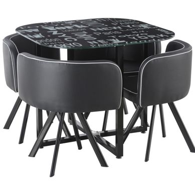 Juego de Comedor Pizza City 4 Personas