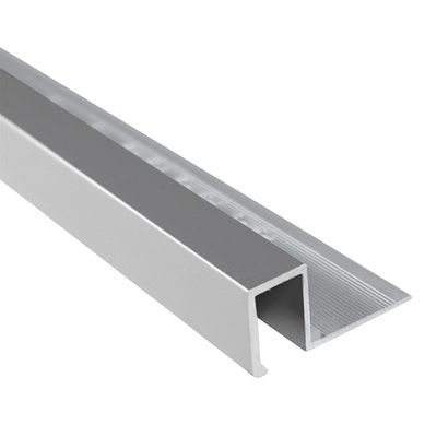 Perfil Cuadrado de Aluminio Brilloso 12.5mm