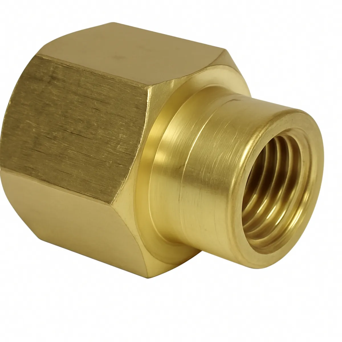 BRONZOTEK - Unión Hembra de Bronce de 1/2" x 3/8" NPT