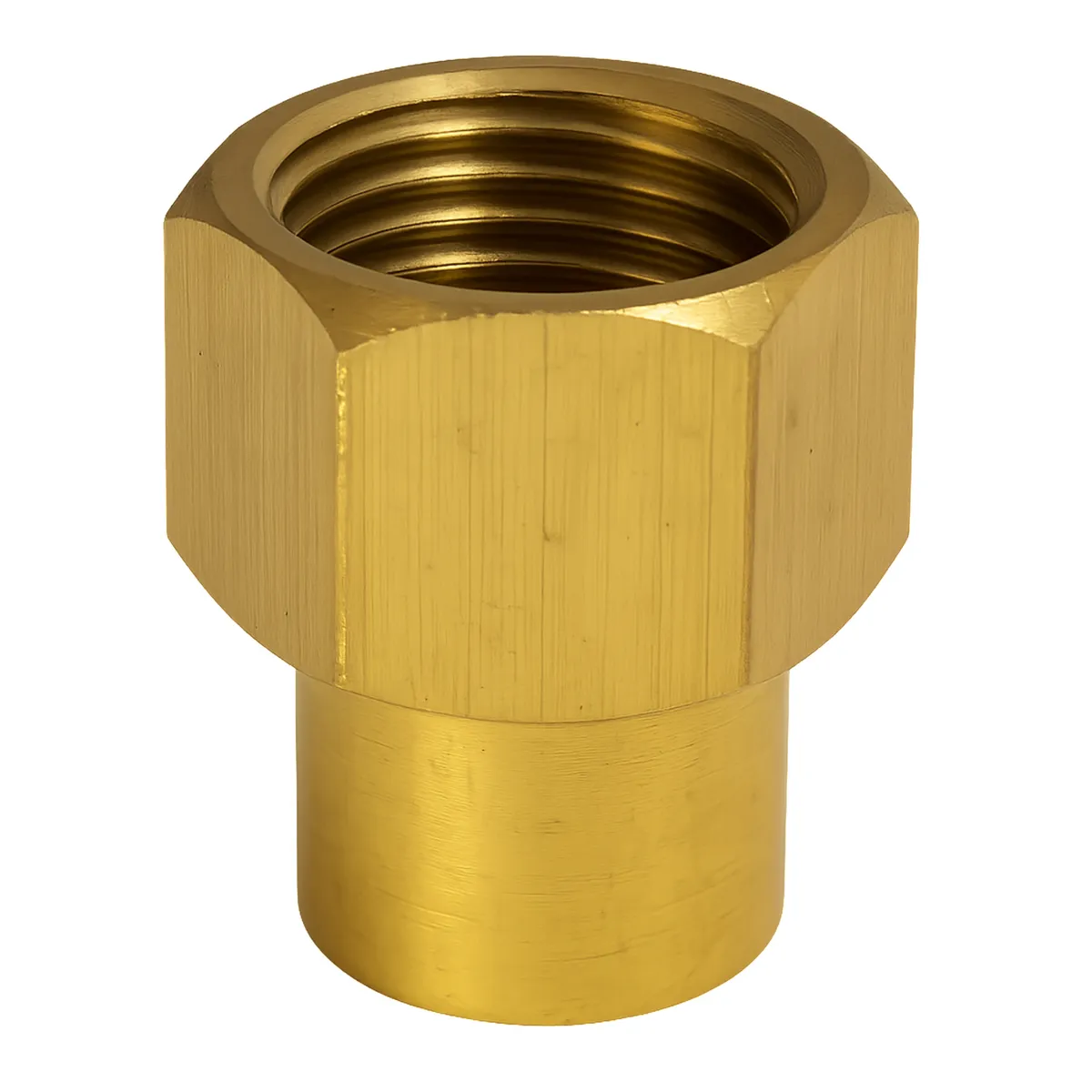 BRONZOTEK - Unión Hembra de Bronce de 1/2" x 3/8" NPT