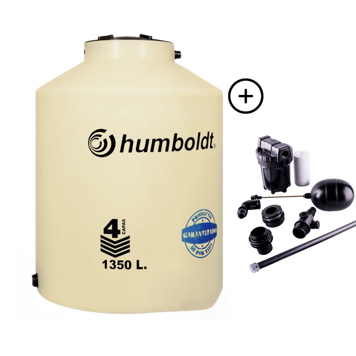 HUMBOLDT - Tanque de Agua Arena Humboldt 1350 L + Accesorios