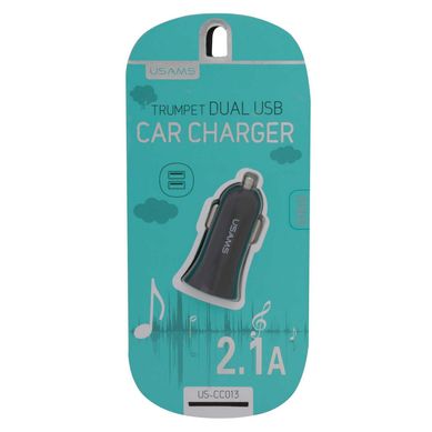 Cargador Auto Dual 2.1 A Negro