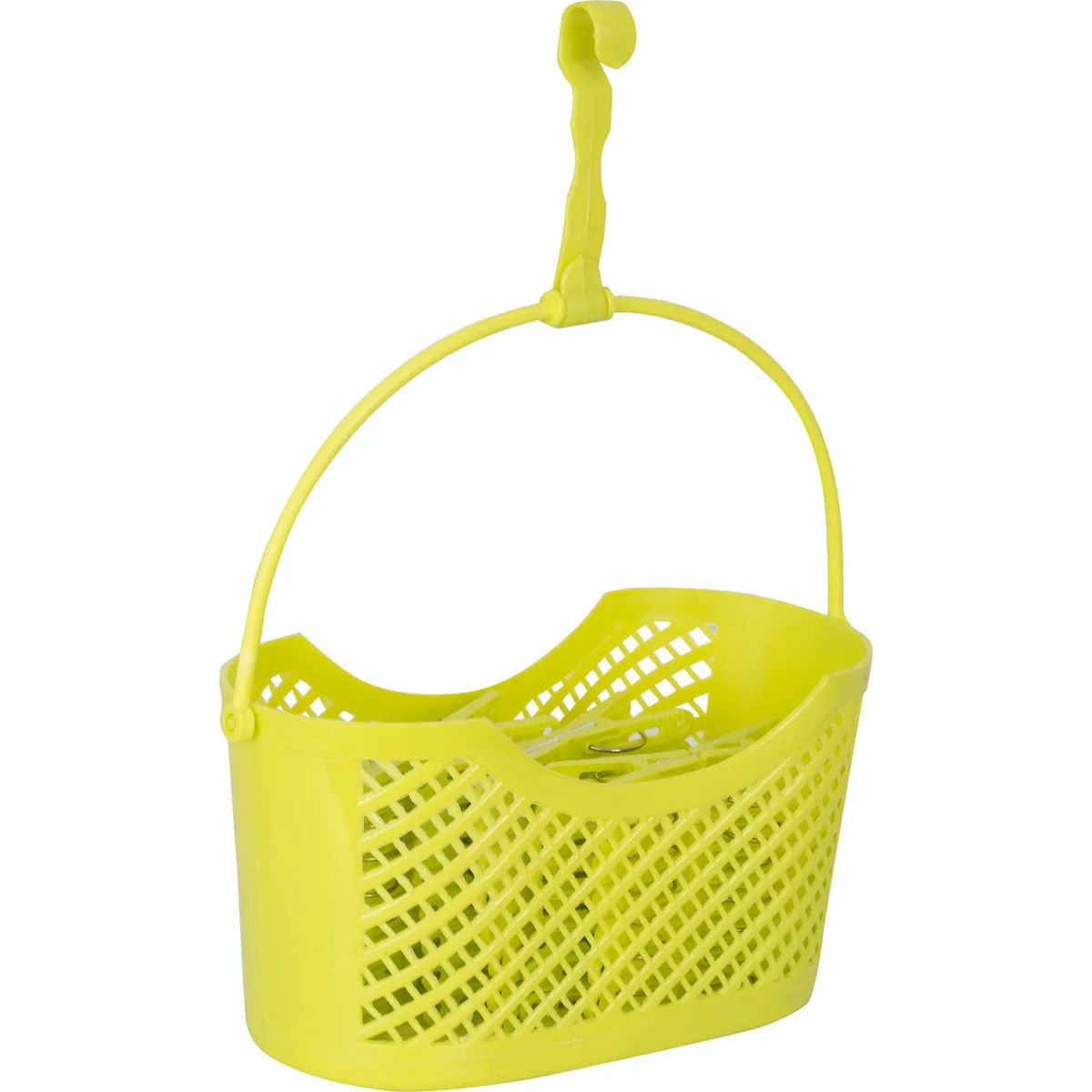 KLEINE WOLKE - Canasta de Plástico de 48 Ganchos para Ropa