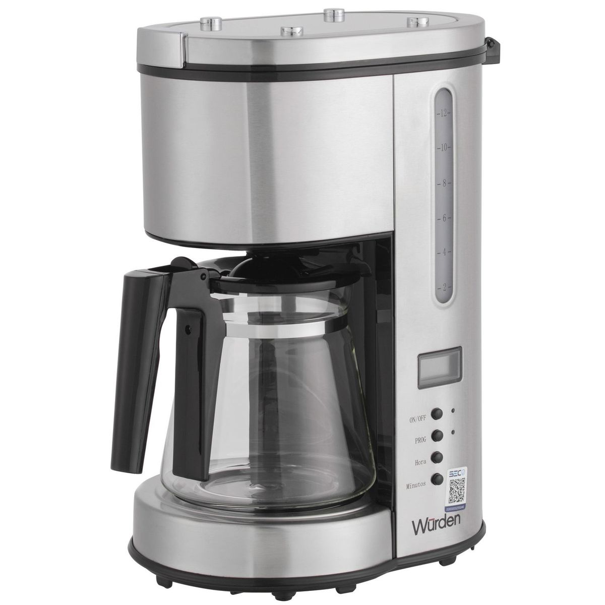 WURDEN - Cafetera Acero Inoxidable 1.5L