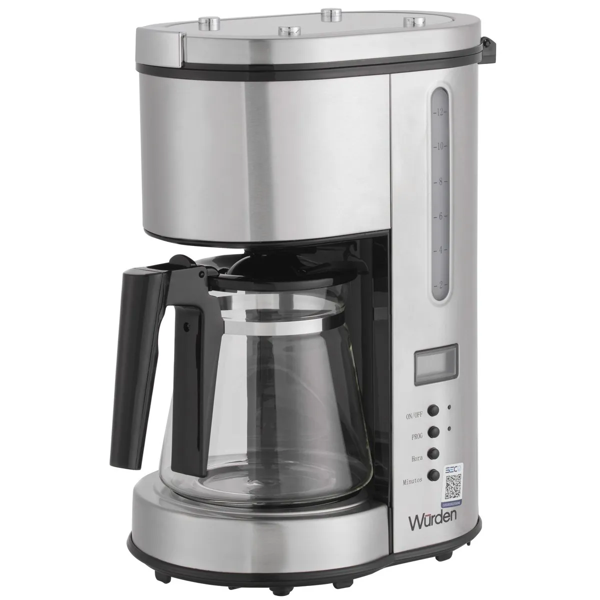WURDEN - Cafetera Acero Inoxidable 1.5L