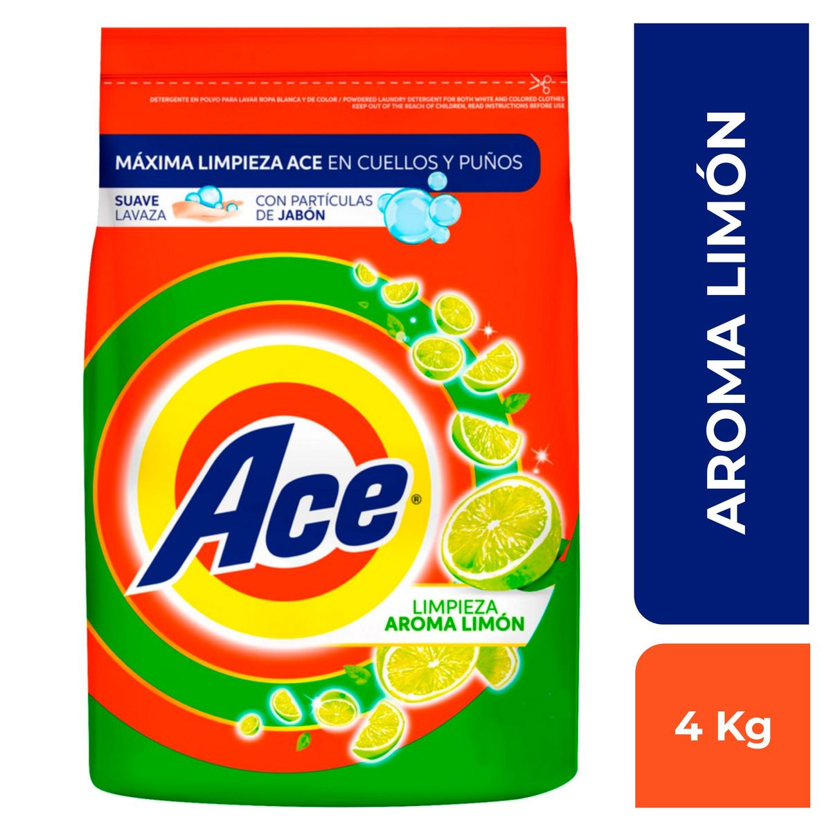 ACE - Detergente en Polvo Ace Limón 4kg