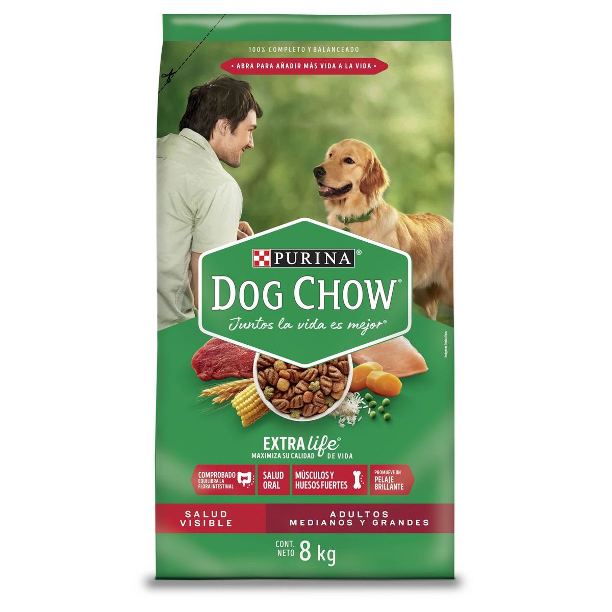 DOG CHOW - Dog Chow Adultos Croquetas para Perros Control Peso 8kg
