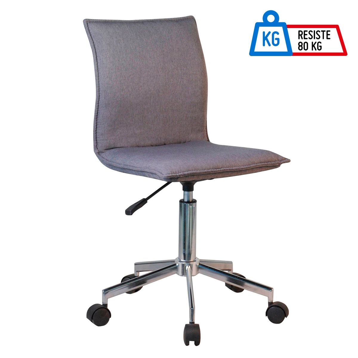 JUST HOME COLLECTION - Silla de oficina Dexter gris