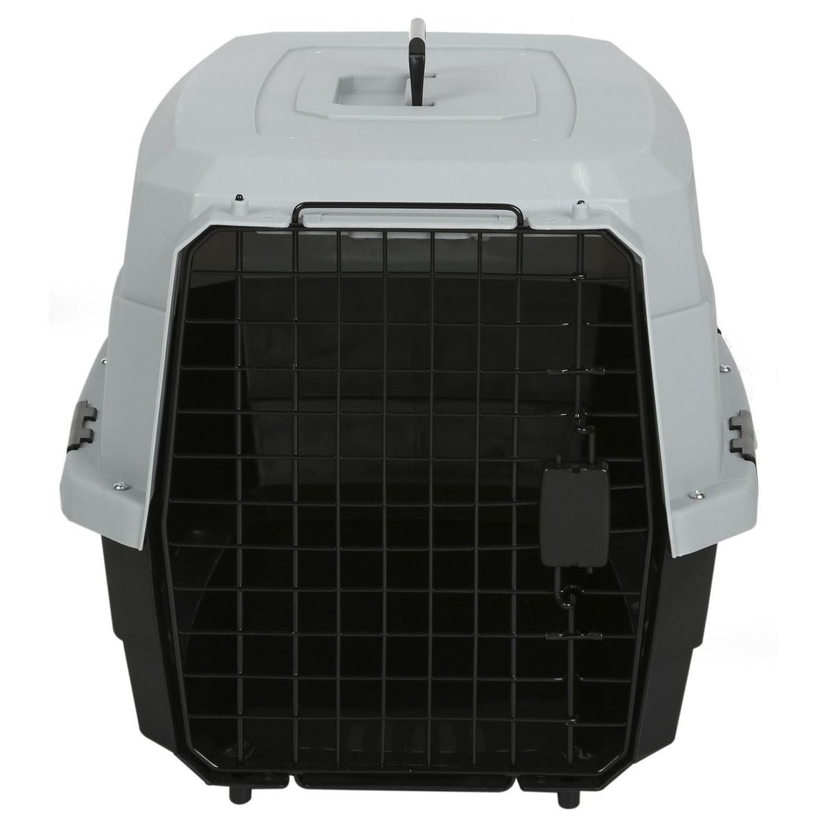 HOME TOOLS - Jaula de Transporte para Perro Extra Grande Gris 53x46x68cm