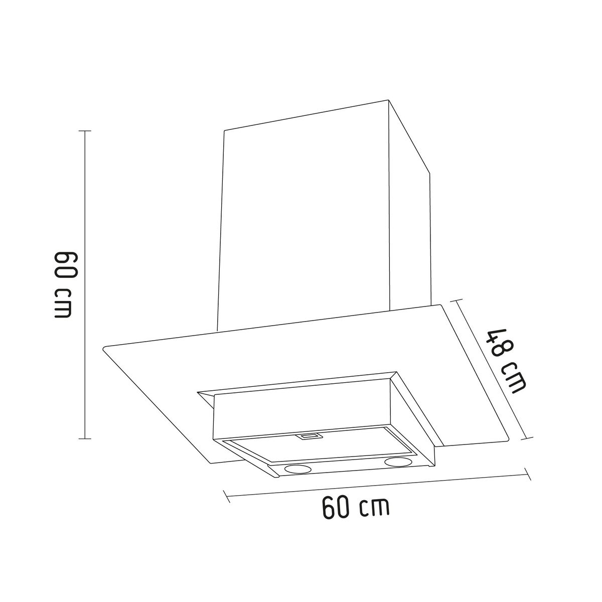 ELECTROLUX - Campana Extractora Electrolux 60cm Decorativa EJWK24I2APS Acero Inox