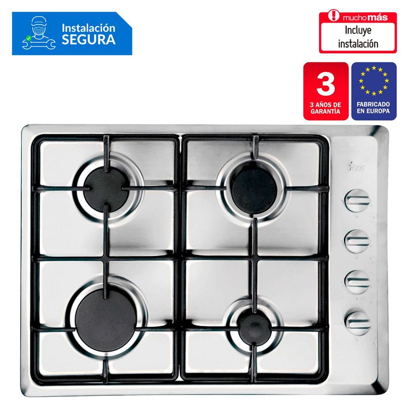 TEKA - Cocina empotrable Gas Teka HLX50 4G X4 Quemadores
