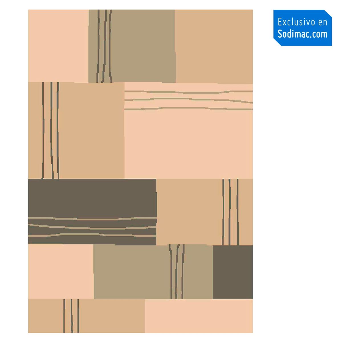 JUST HOME COLLECTION - Alfombra Umbria multicolor beige 200x290 cm