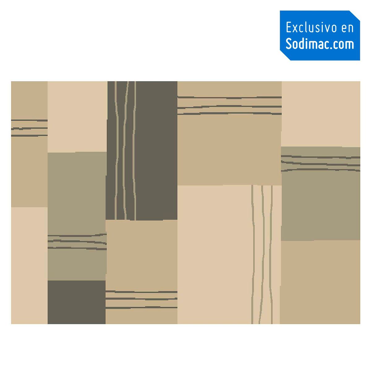 JUST HOME COLLECTION - Alfombra Umbria multicolor beige 200x290 cm