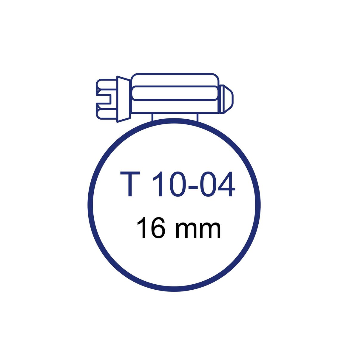 TITAN - Set 4 Abrazaderas 5/16" - 5/8"