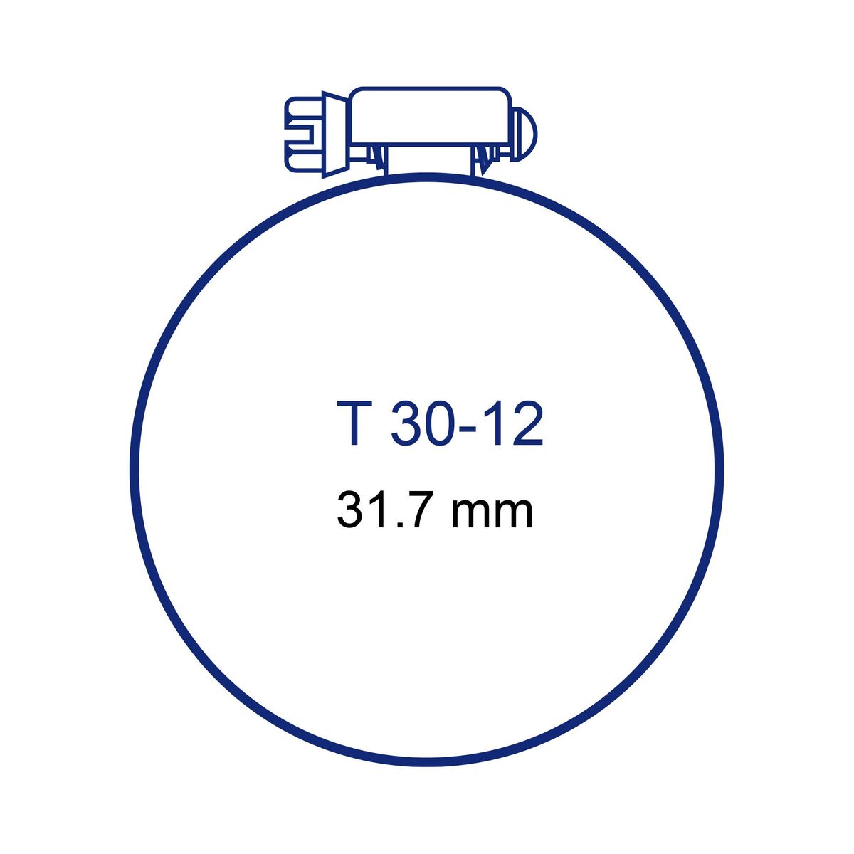 TITAN - Set 2 Abrazaderas 11/16" - 1 1/4"