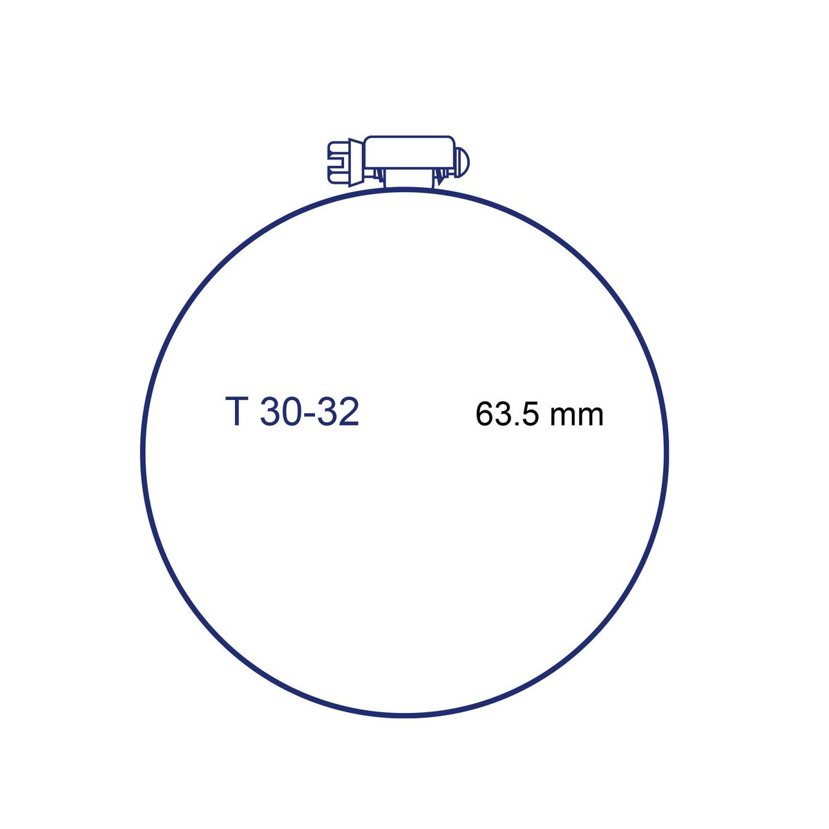 TITAN - Abrazadera 1 9/16" - 2 1/2"
