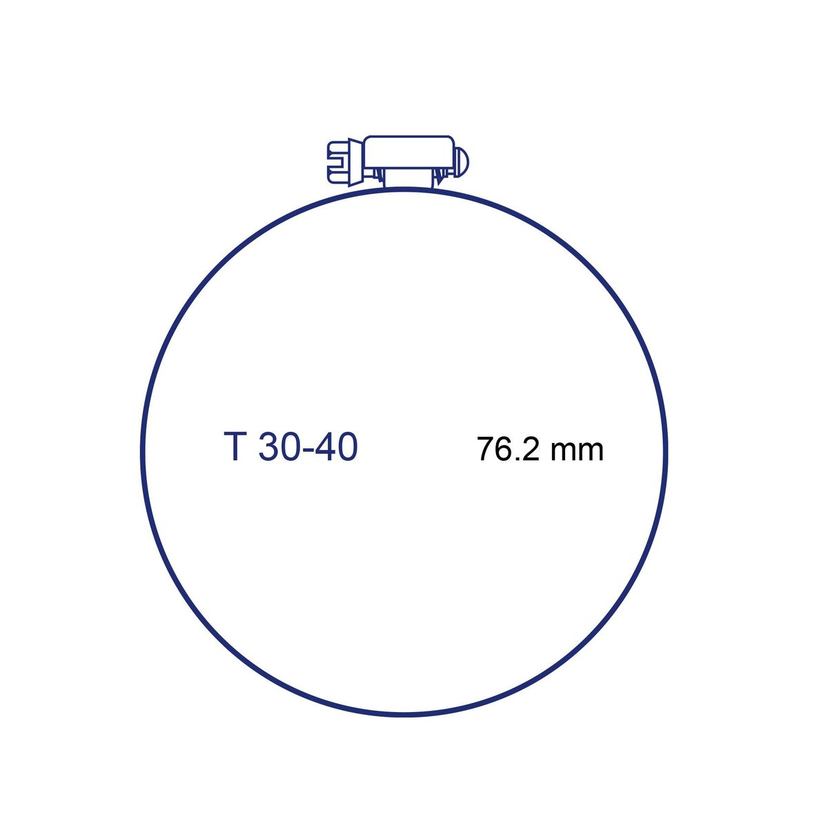 TITAN - Abrazadera 2 1/16" - 3"