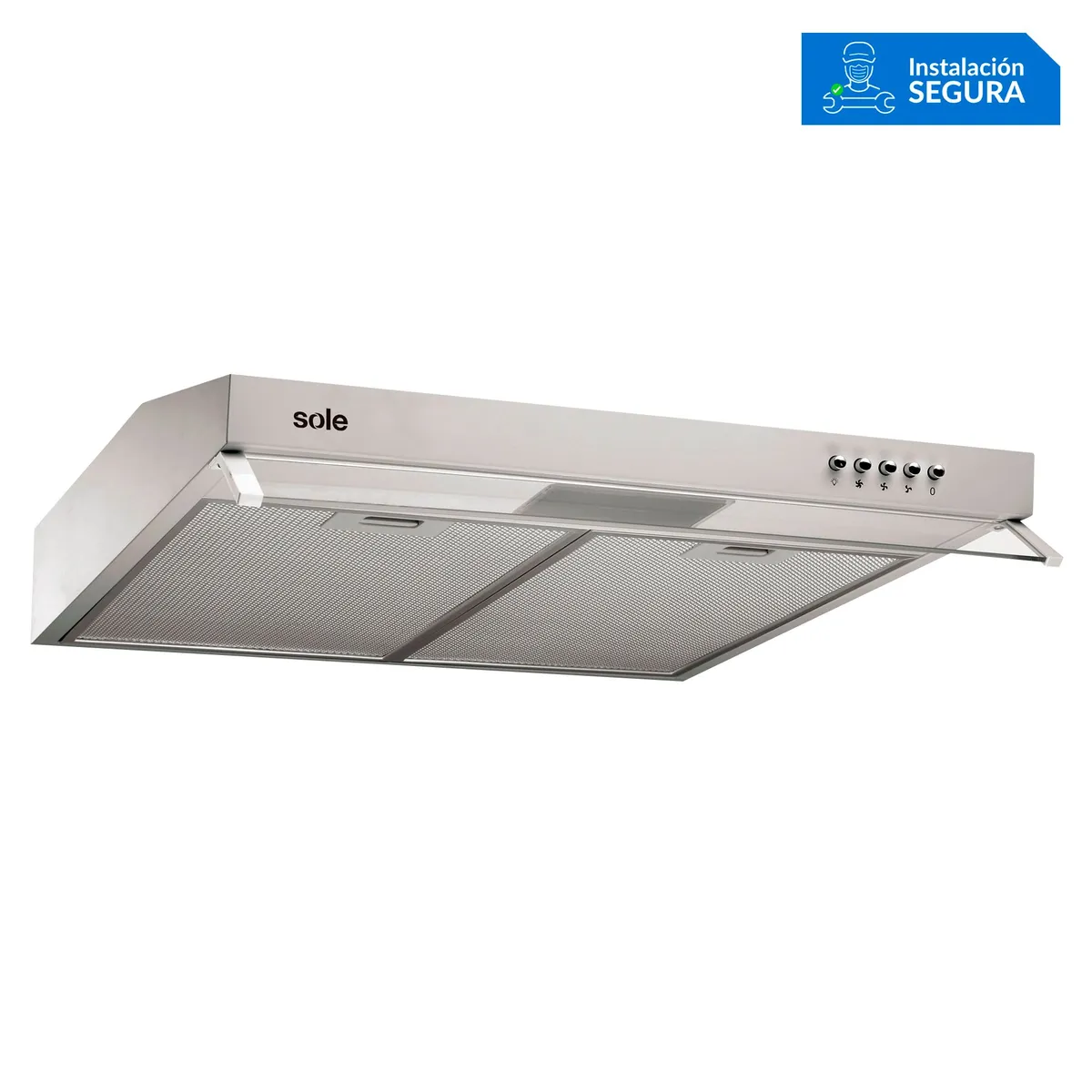 SOLE - Campana Extractora Sole 60cm Roma 2 Motores TURE16CO Inox