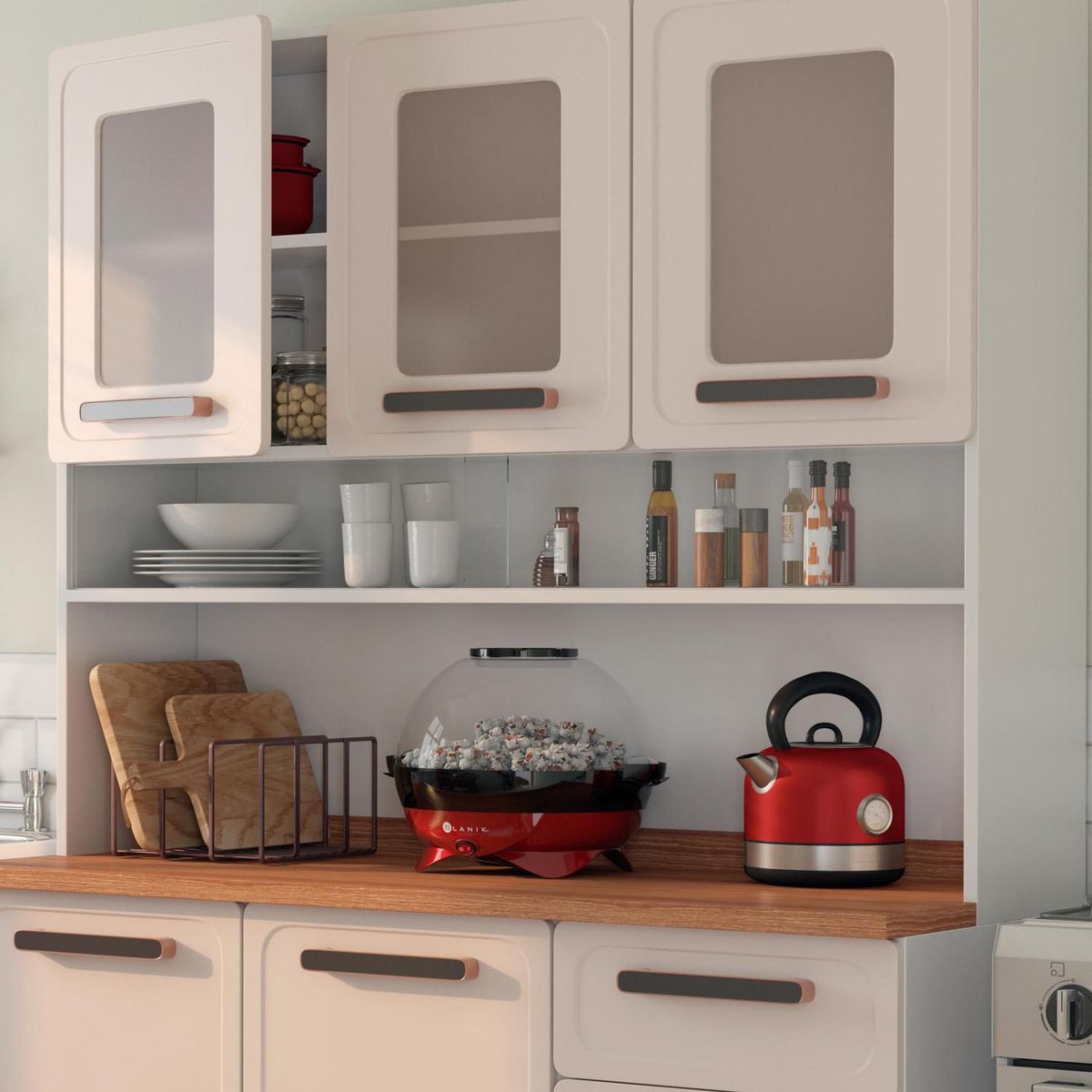 JUST HOME COLLECTION - Organizador de Cocina con Divisiones 25x21x12cm