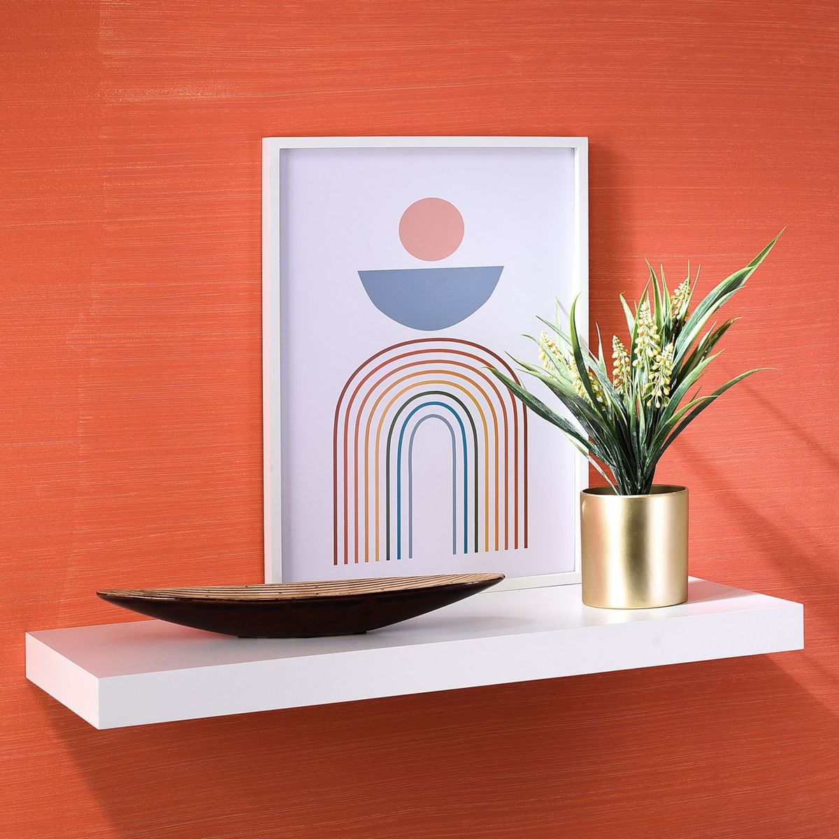 JUST HOME COLLECTION - Repisa Flotante Melamina Blanco 60x25x3.8cm