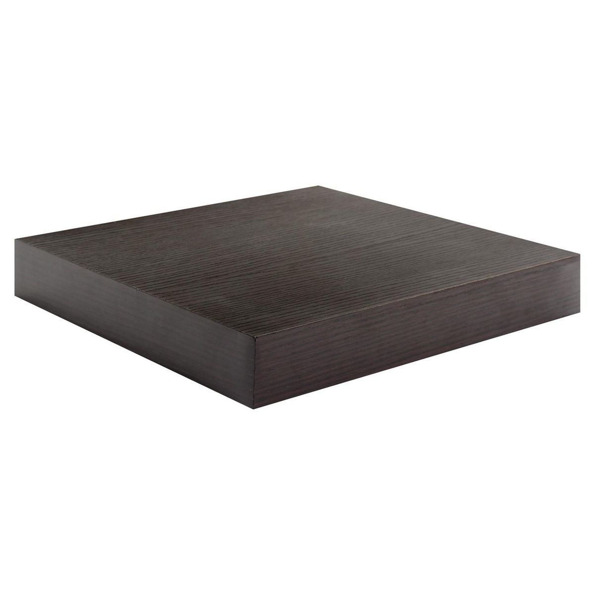 JUST HOME COLLECTION - Repisa Flotante de Melamina 25x25x3.8cm Wengue