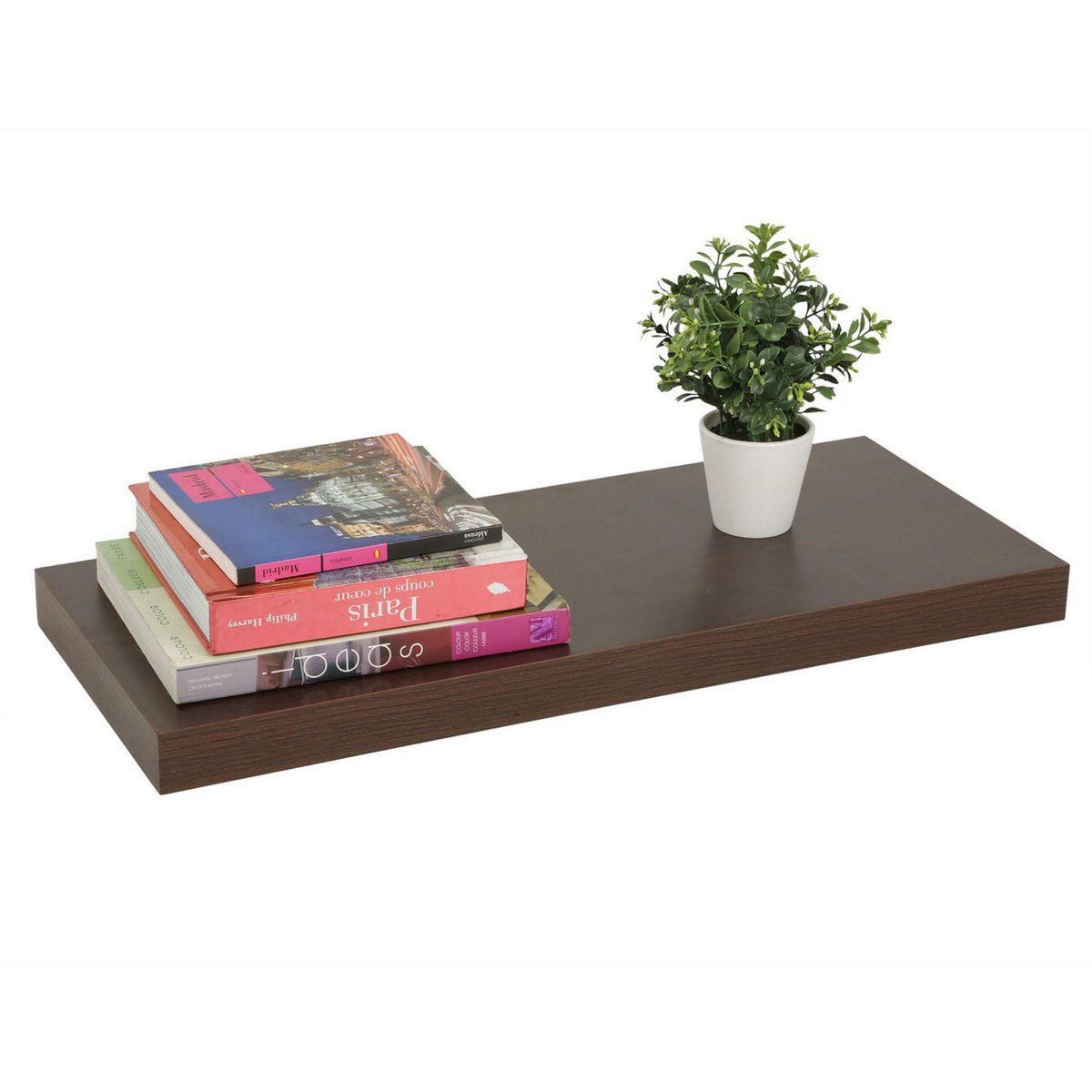 JUST HOME COLLECTION - Repisa Flotante 60x25x3.8cm Wengue